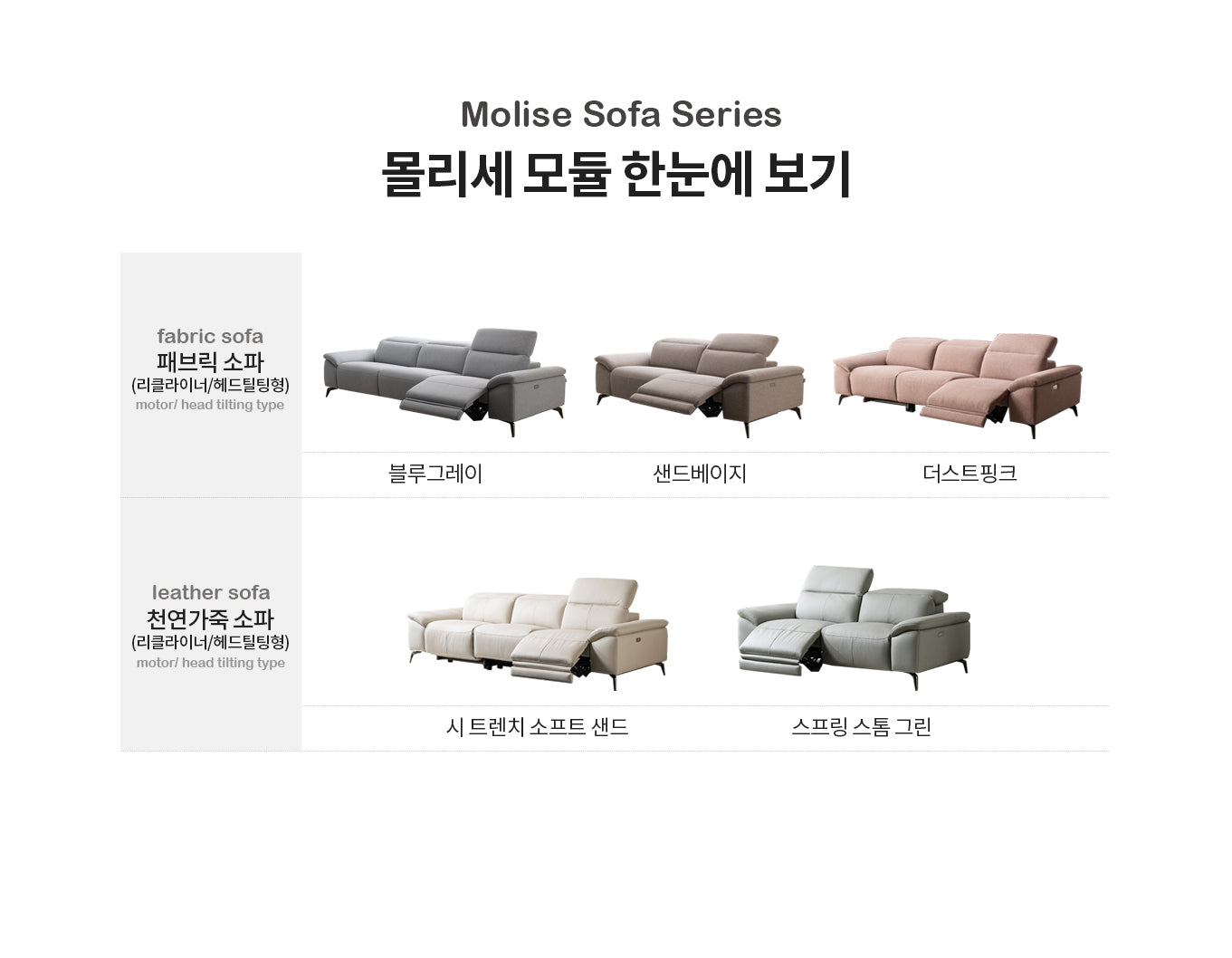 Molise Leather Sofa 3-seater Motor Type (accept pre-order)