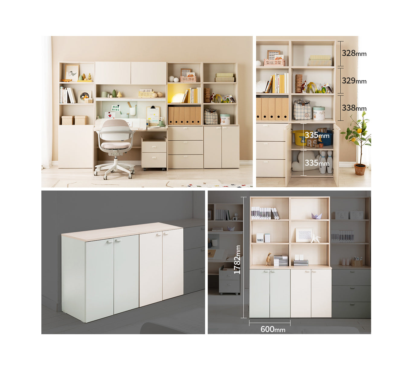 Ronan 600 2-Door Cabinet with Top Shelf (accept pre-order)