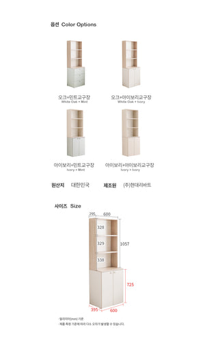 Ronan 600 2-Door Cabinet with Top Shelf (accept pre-order)