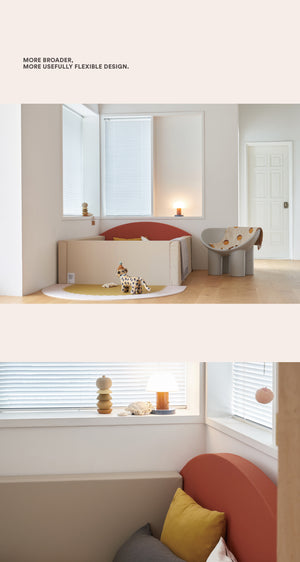 [Pre-order] Bumper Bed/ Play Mat Warm Brick S