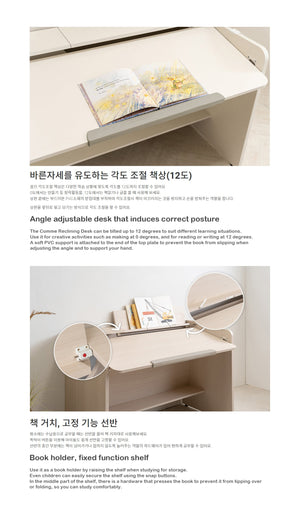 [40% off] COMME Junior Working Desk with Top Shelf (accept pre-order)
