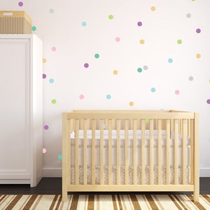 Easy Wall Sticker - Confetti Polka Dots Pastel