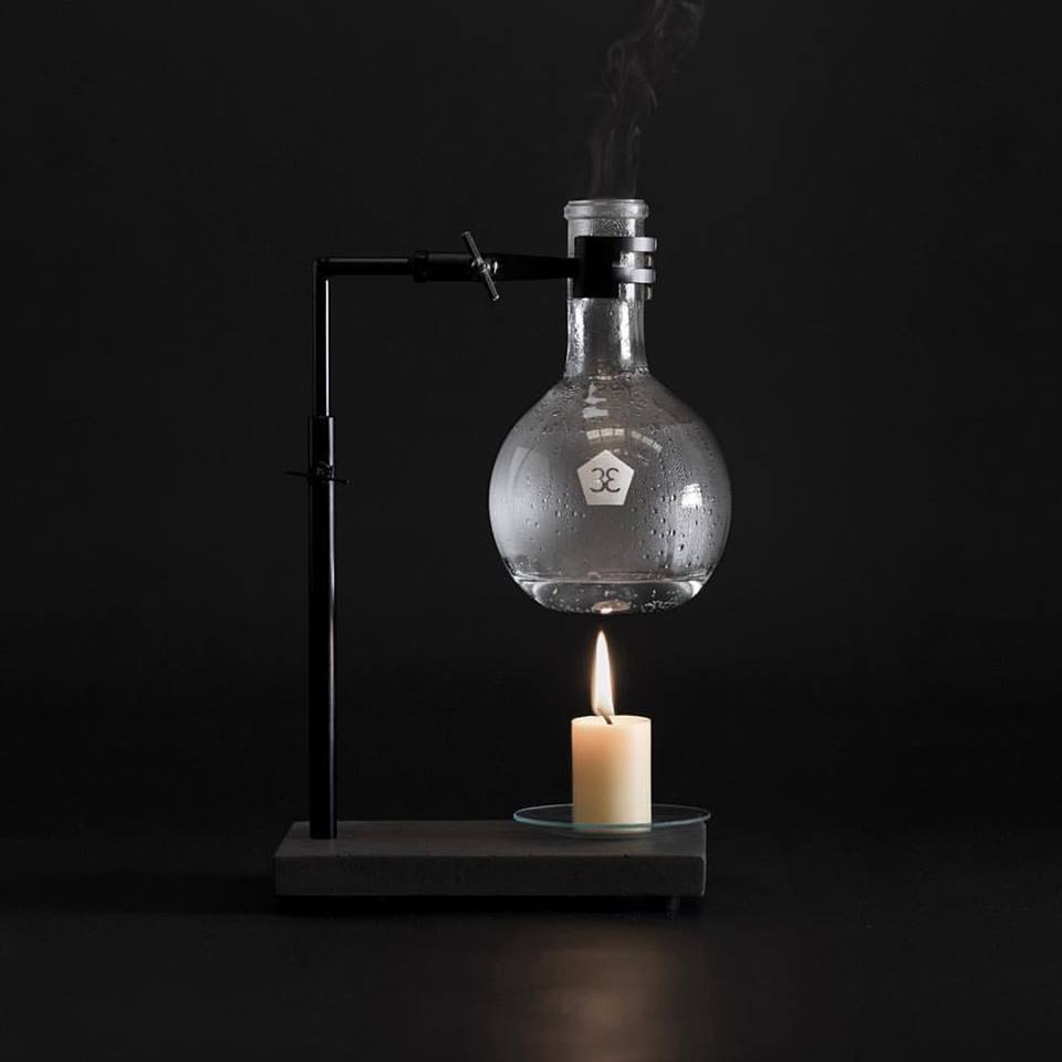 Essential Oil Burner - Charcoal Concrete