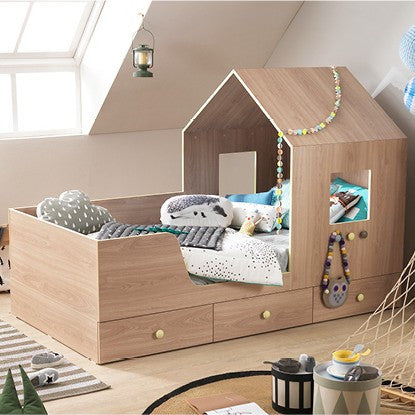 FAMILY TRIP Mini House Bed with 3 Drawers (accept pre-order)