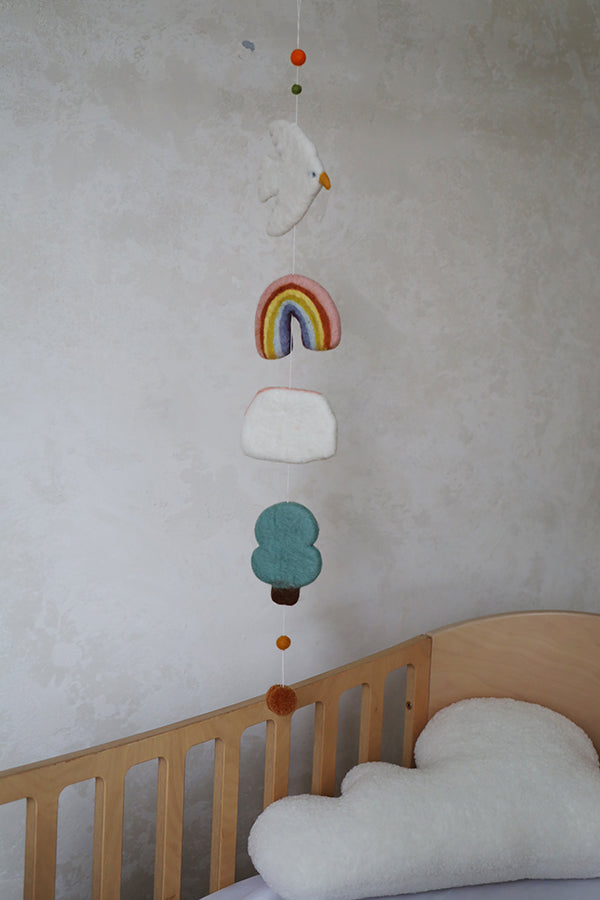 Felt House Hanging Pastel