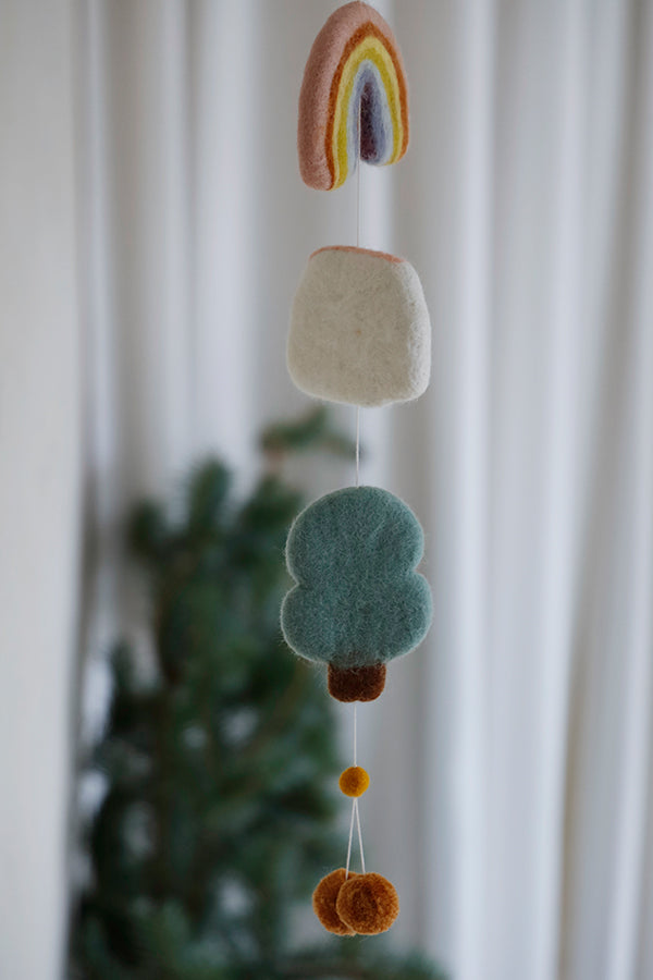 Felt House Hanging Pastel