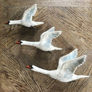 Wall Decoration - Flying Swan Trio
