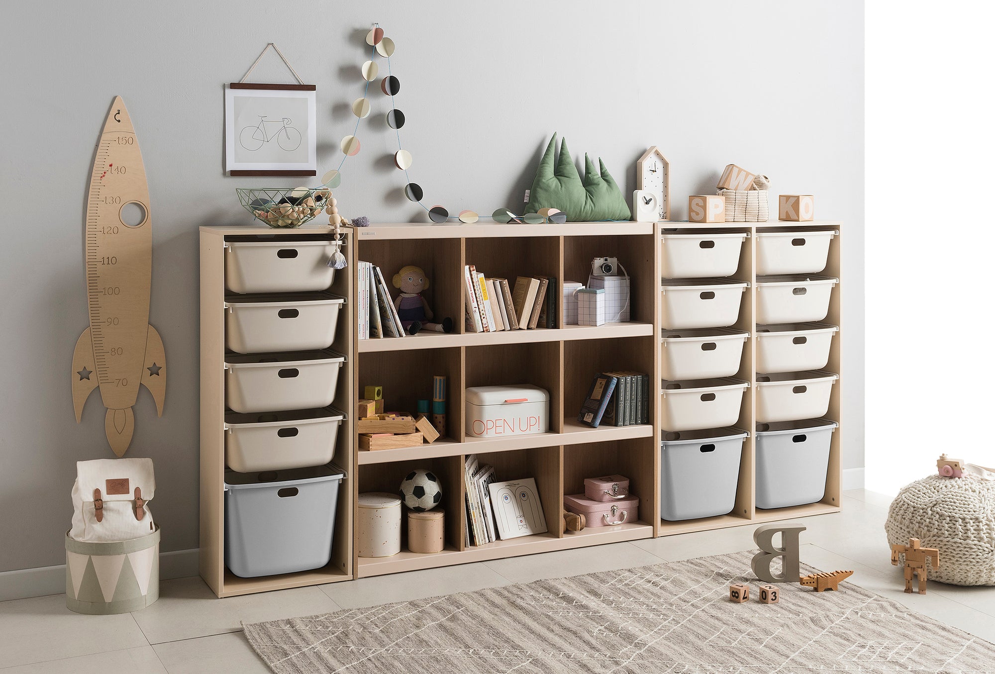 TIDY UP Bookshelf Cabinet Set (accept pre-order)