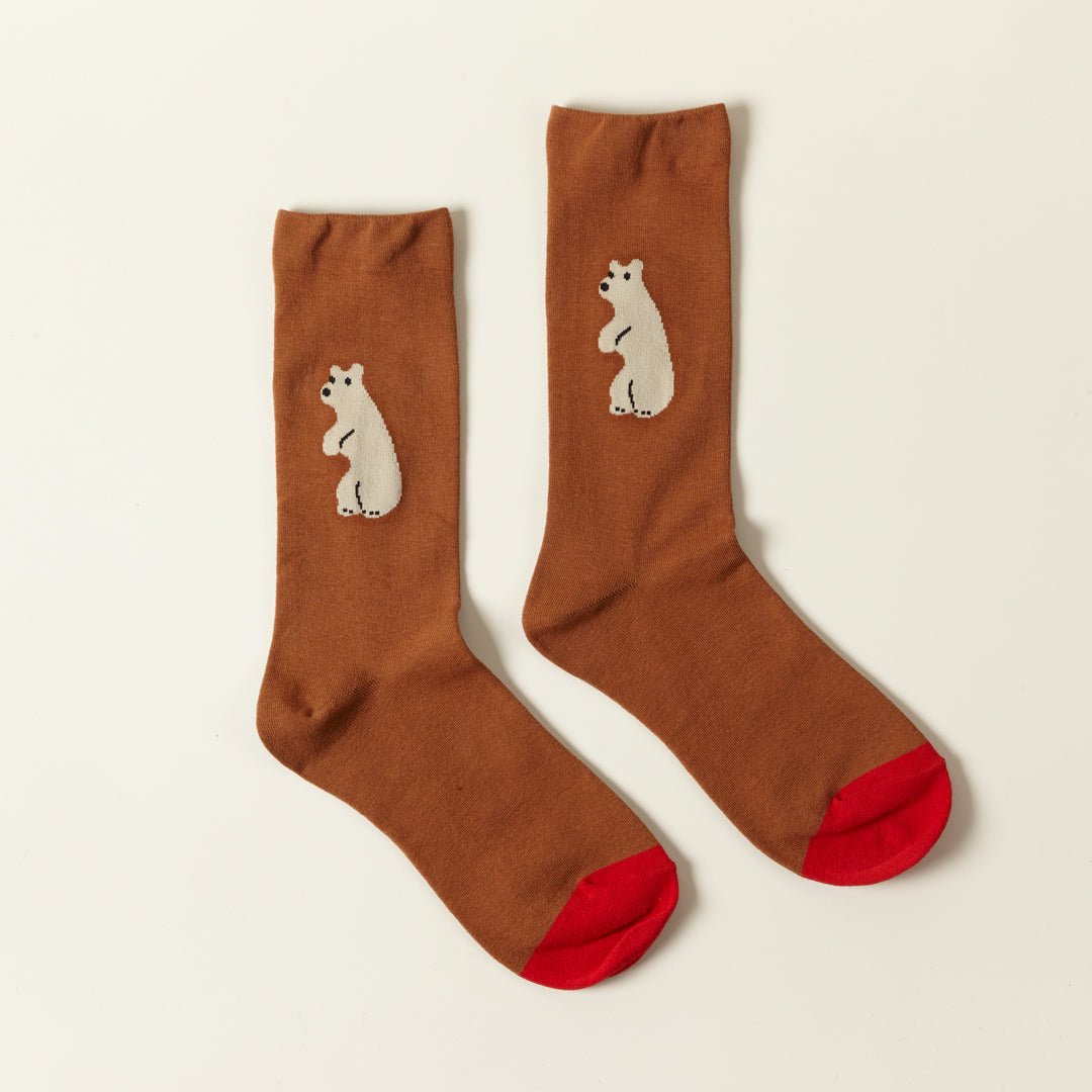 Socks - Huggy Bear Brown