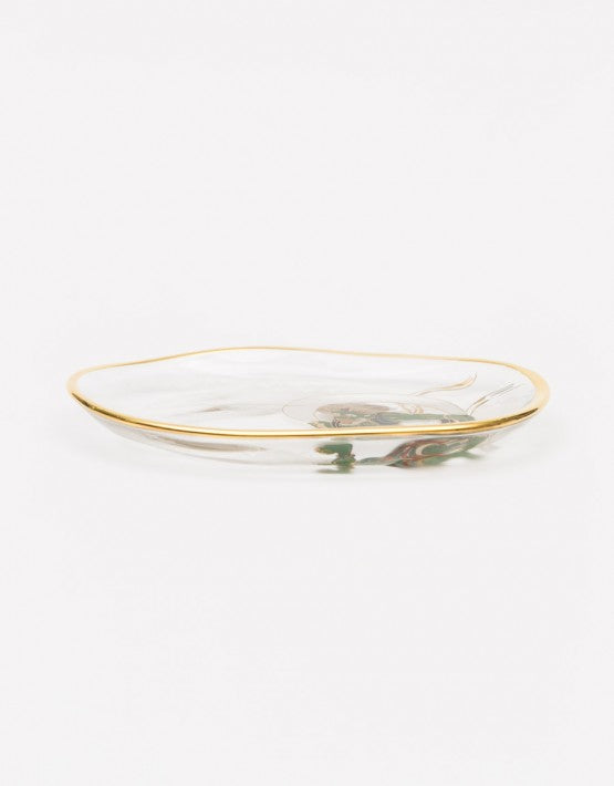 ISHIZUKA Thunder God and Wind God Glass Plate Set