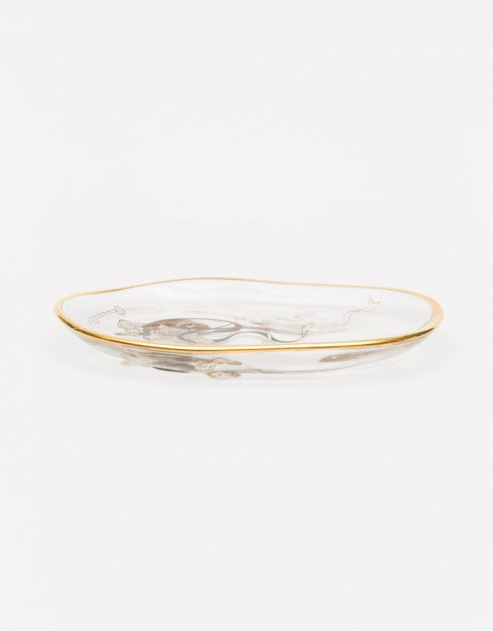 ISHIZUKA Thunder God and Wind God Glass Plate Set