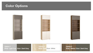Join 800 6-level Wood Cabinet with Top + Lower Door (accept pre-order)