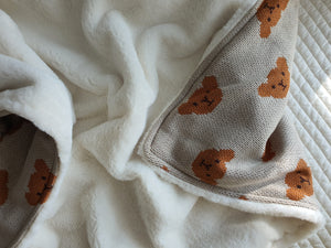 Bear Blanket with Fur