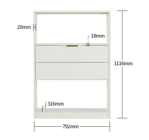 [Display Sale 50% off] Module+ 3-Level Drawer 02 800 Green