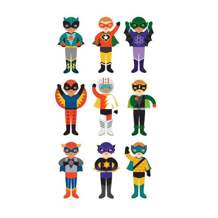 Petit Collage Magnetic Builder - Superheroes