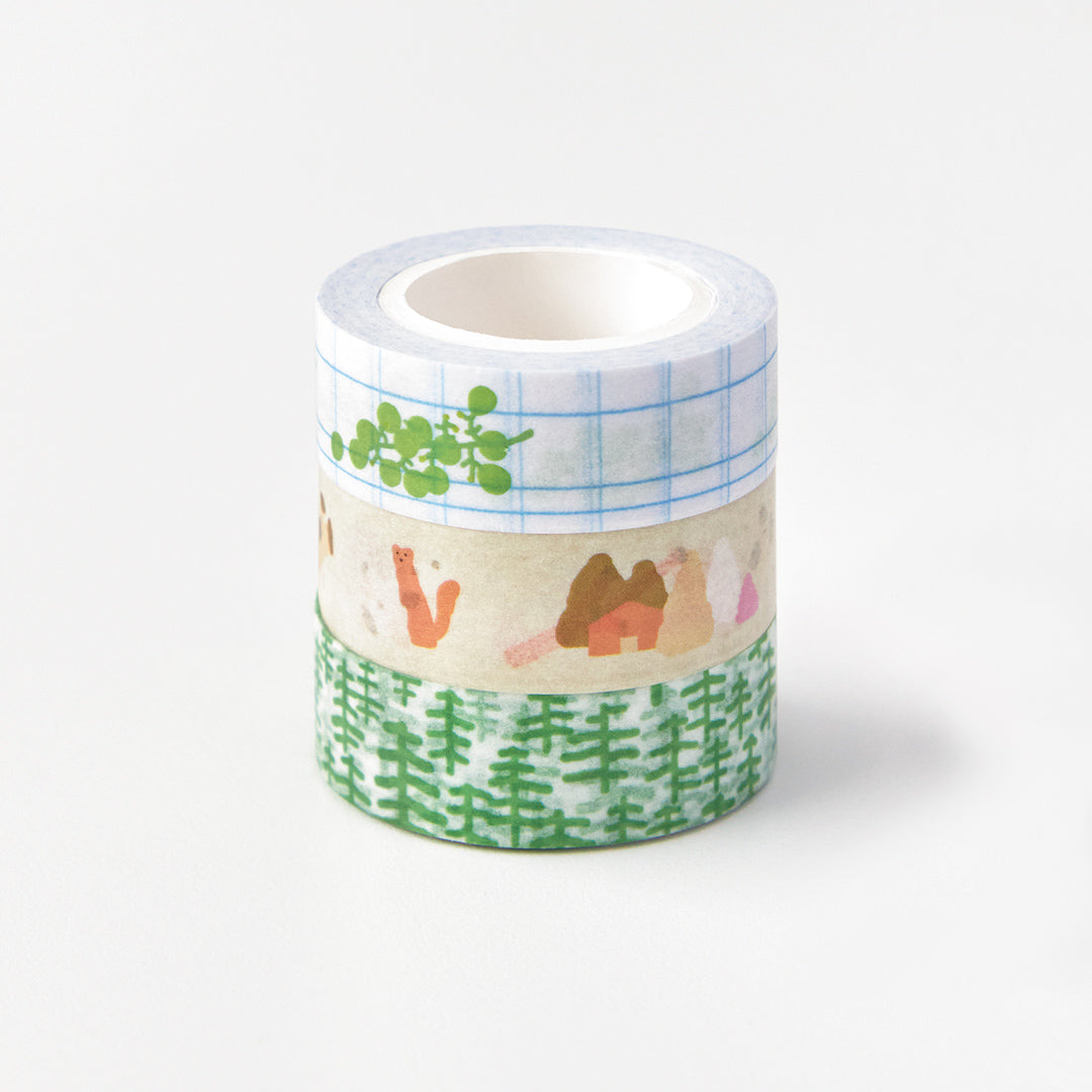 Masking Tape - Tree & Tree Green