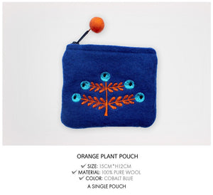 Orange Plant Pouch
