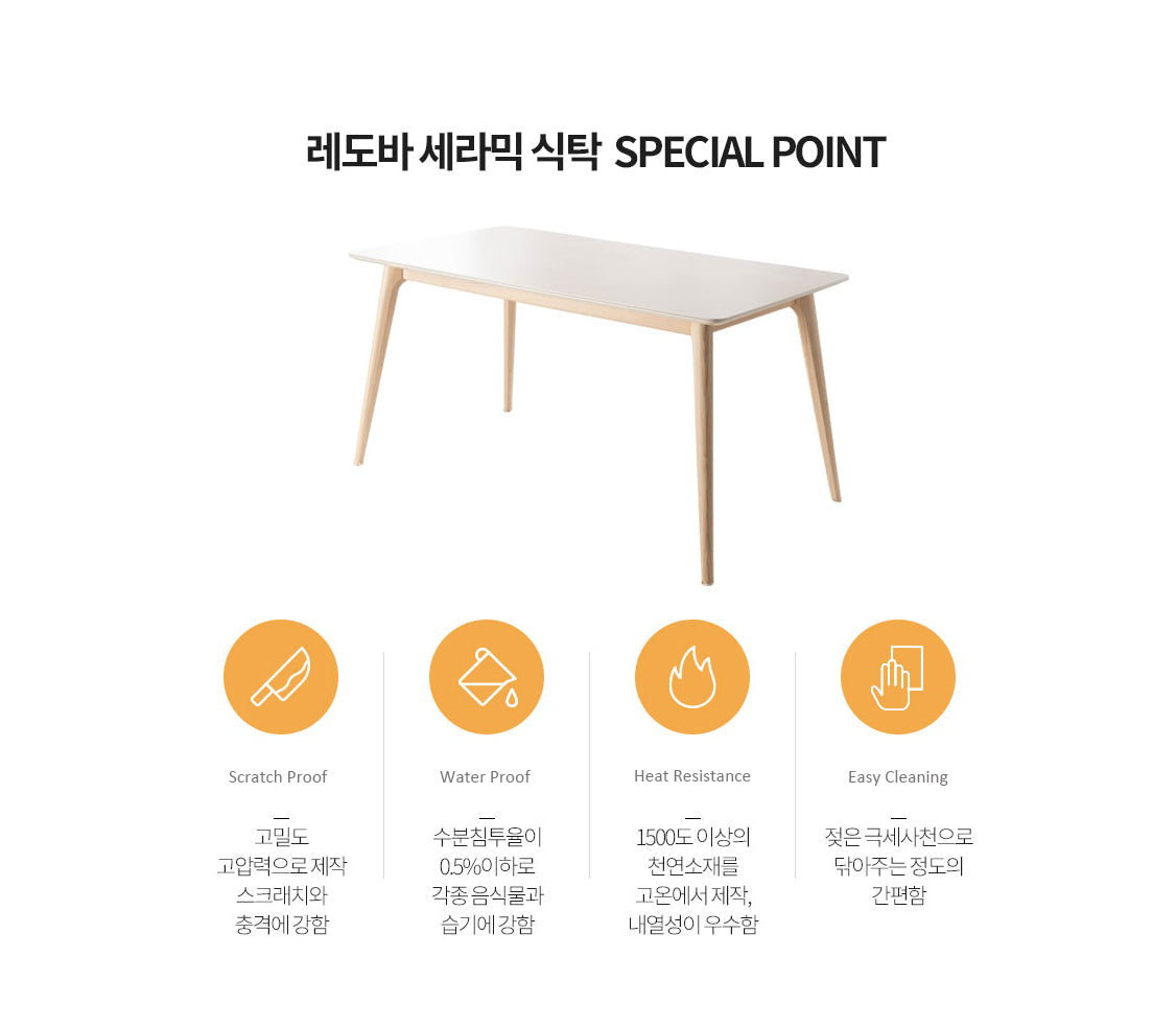 Redova Dining Table Square Type 1400 (accept pre-order)