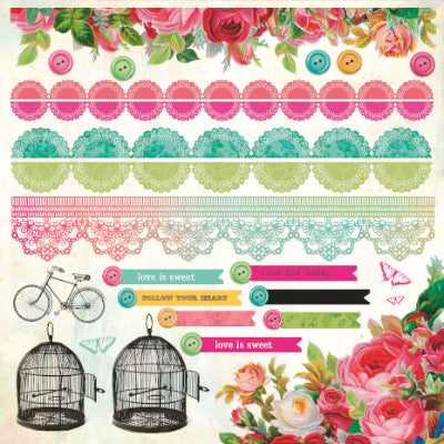 Secret Admirer - Borders Sticker Sheet