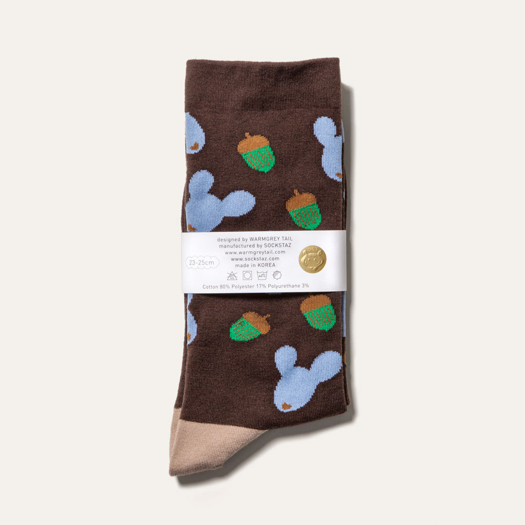 Socks - Dotori Life Brown