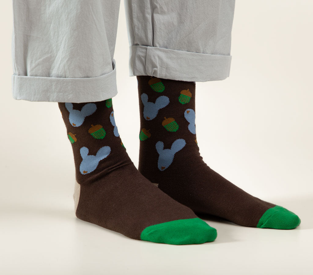 Socks - Dotori Life Brown