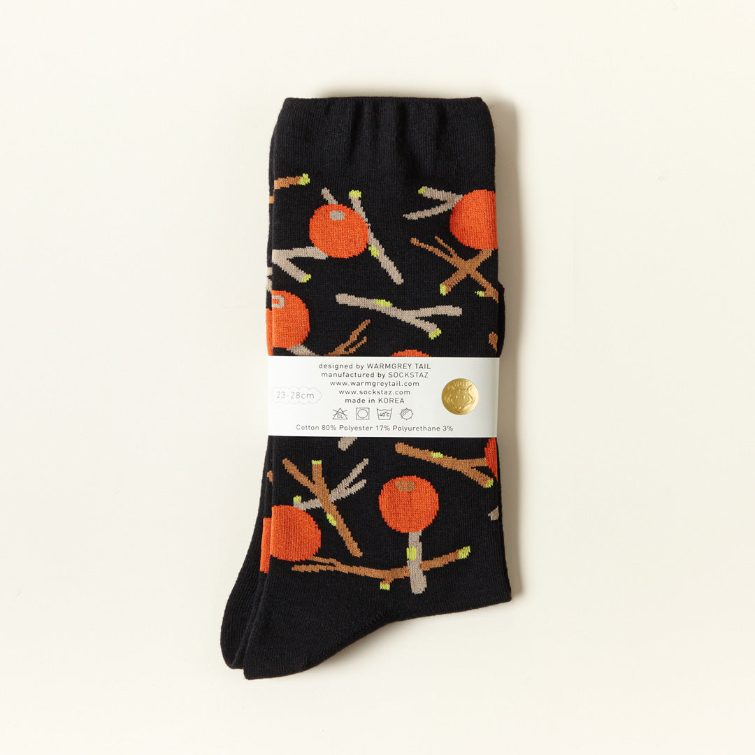 Socks - Red Fruit Black