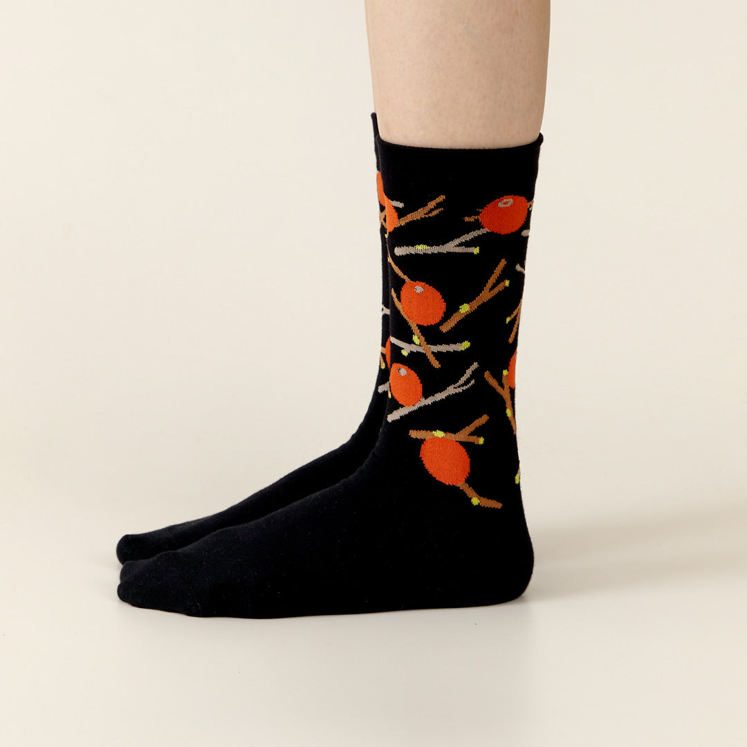 Socks - Red Fruit Black