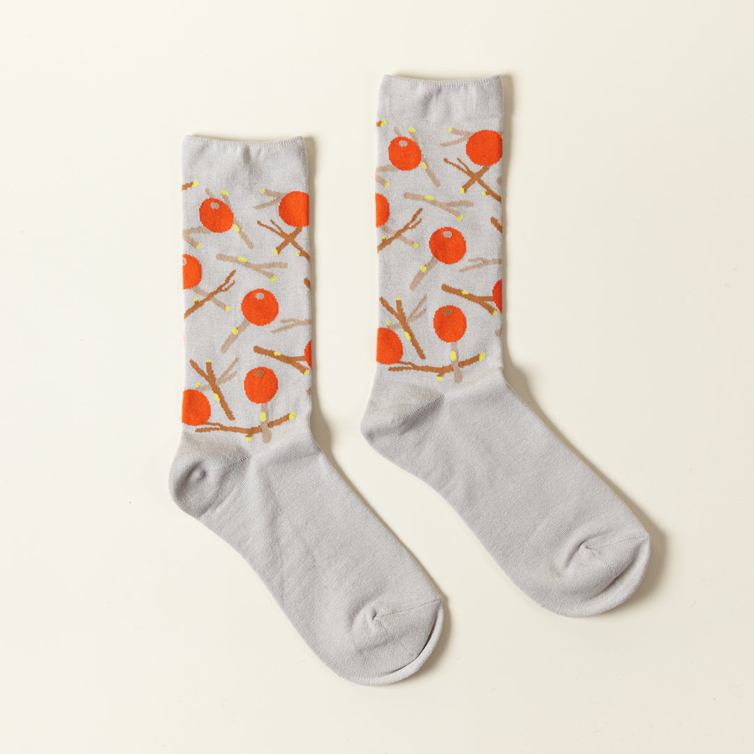 Socks - Red Fruit Grey