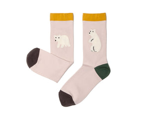 Socks - Rolling Bear Pink
