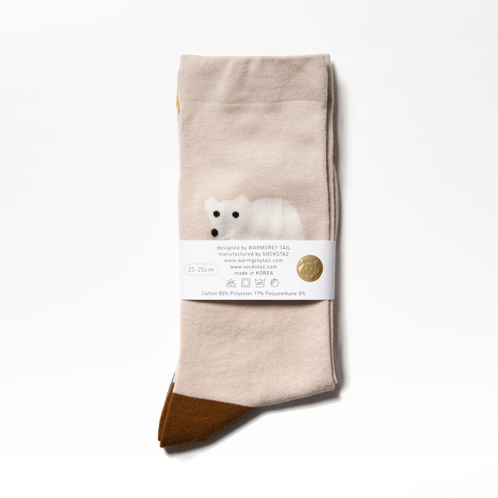 Socks - Rolling Bear Beige