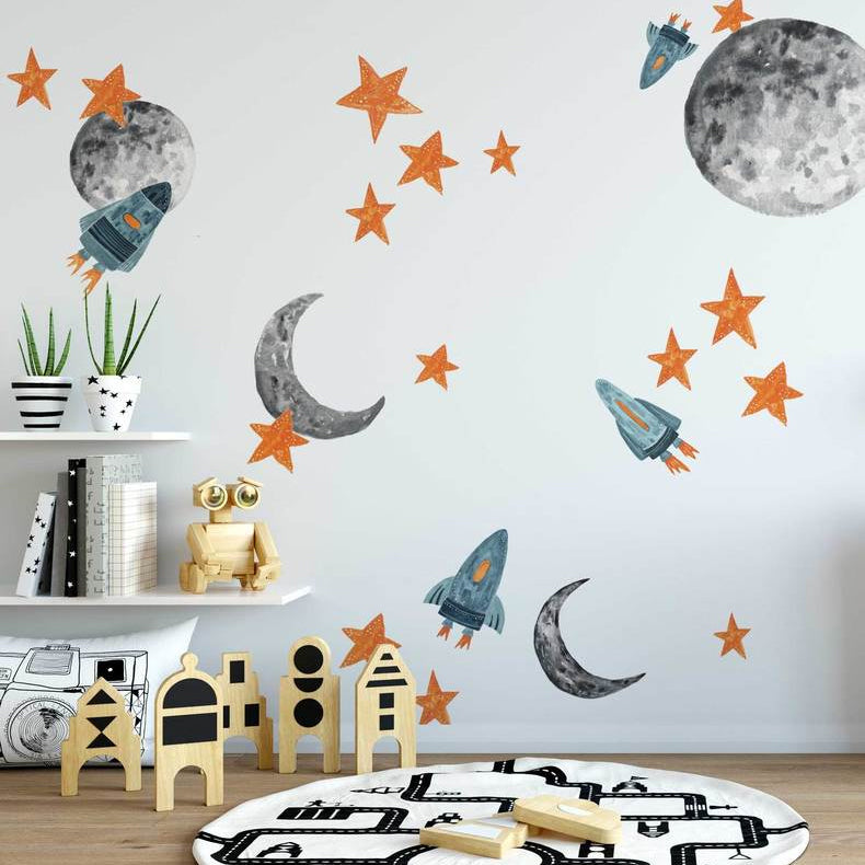 Easy Wall Sticker - Spaceships