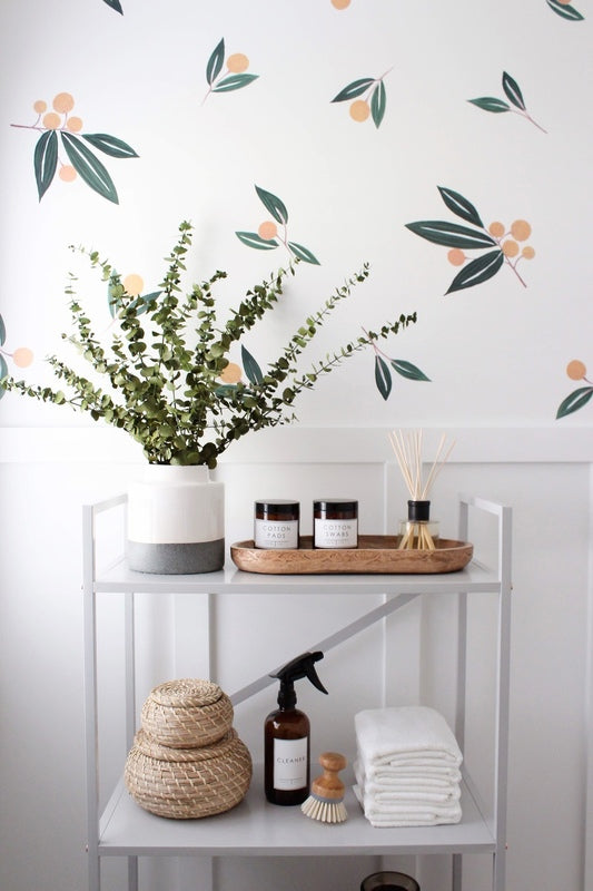 Easy Wall Sticker - Tangerines in Greens