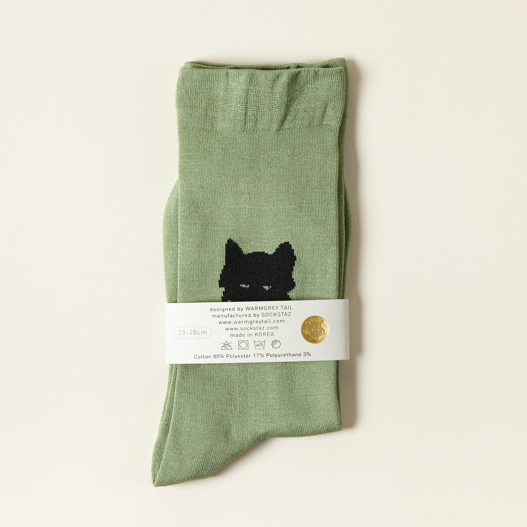 Socks - Wolf Olive