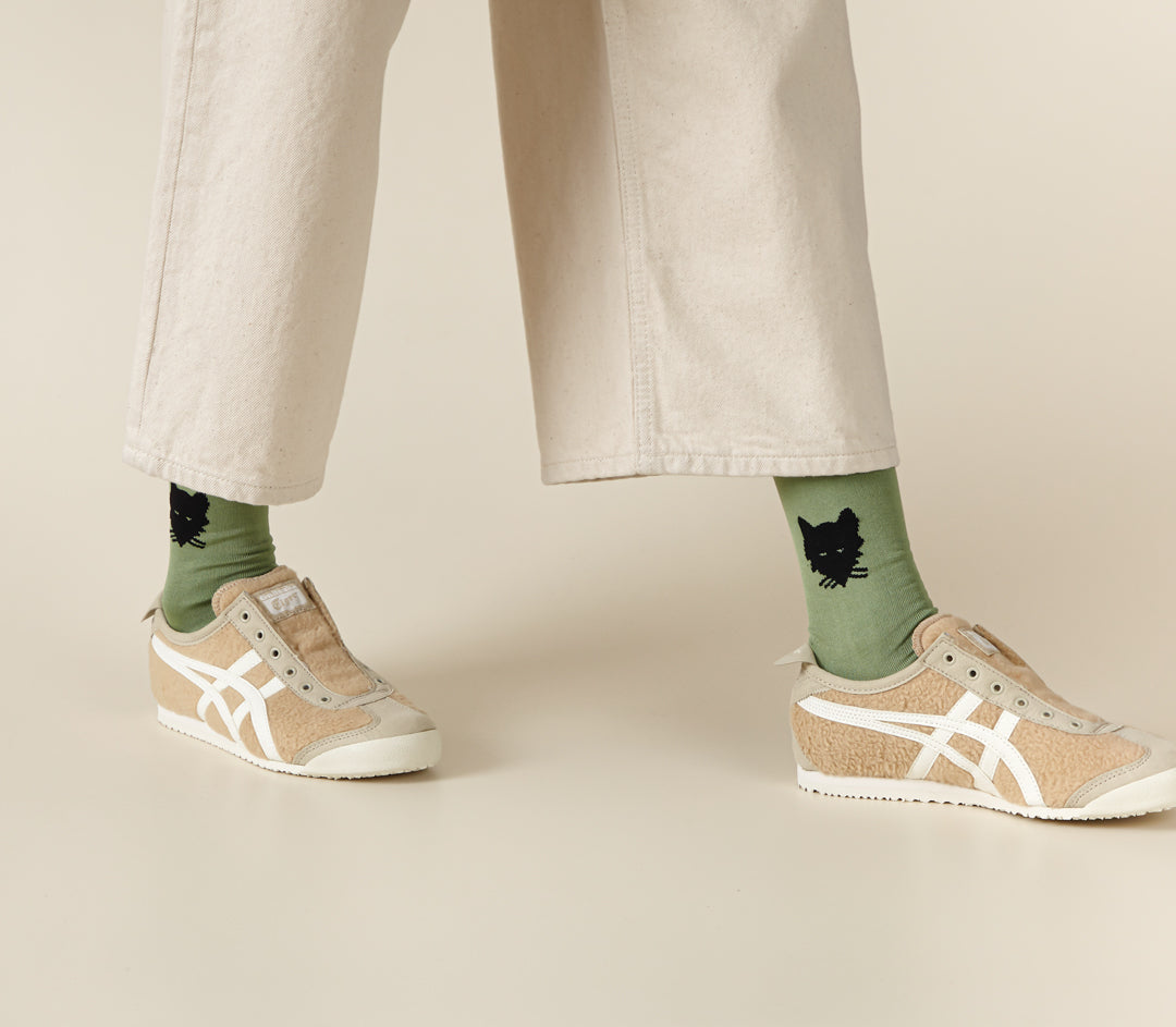 Socks - Wolf Olive