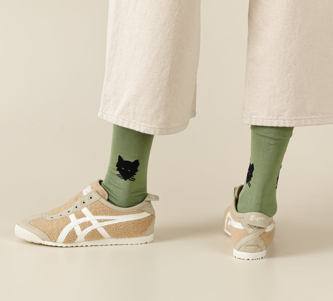 Socks - Wolf Olive