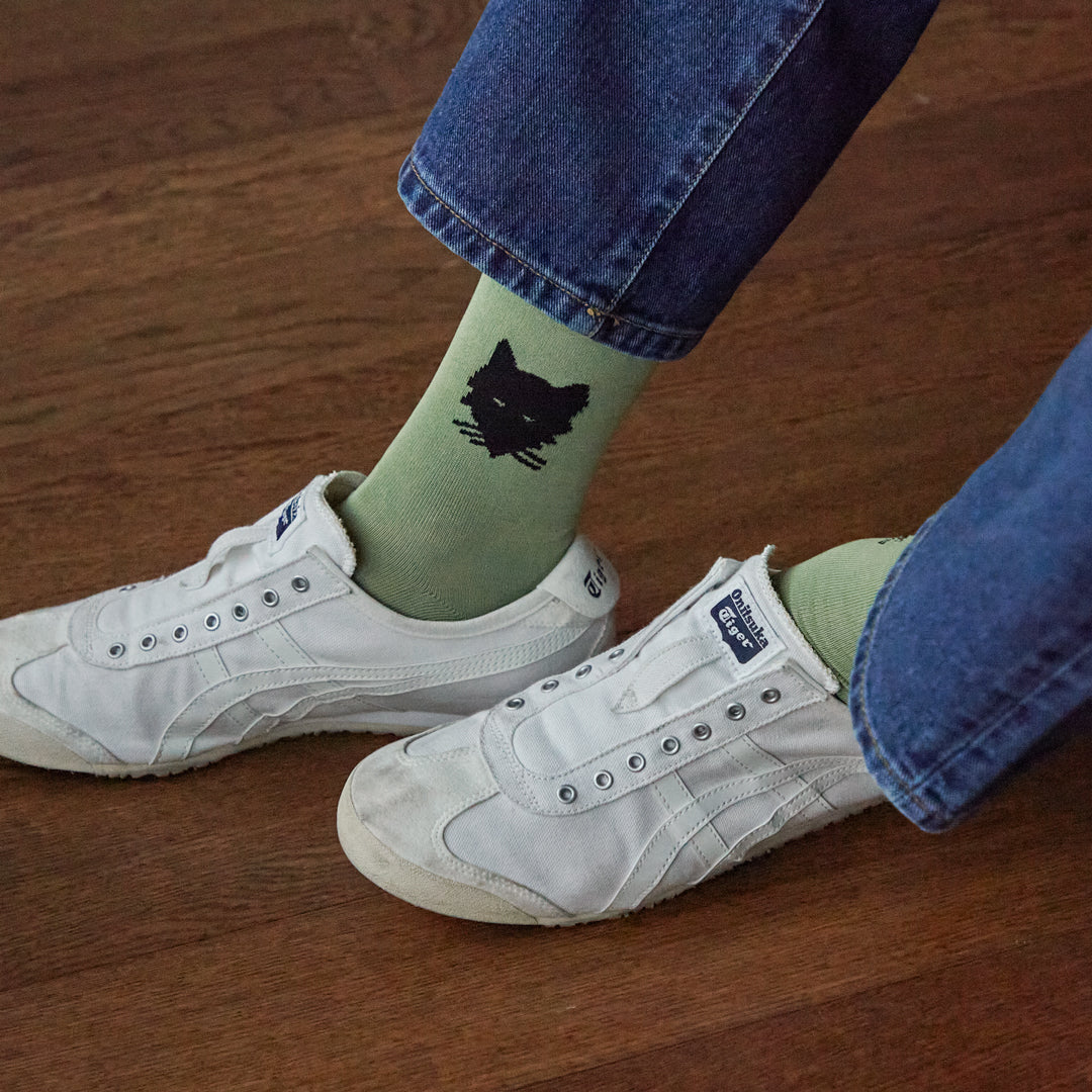 Socks - Wolf Olive