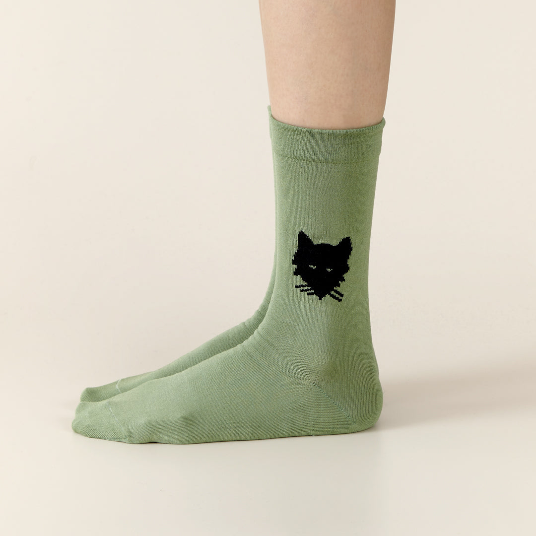 Socks - Wolf Olive