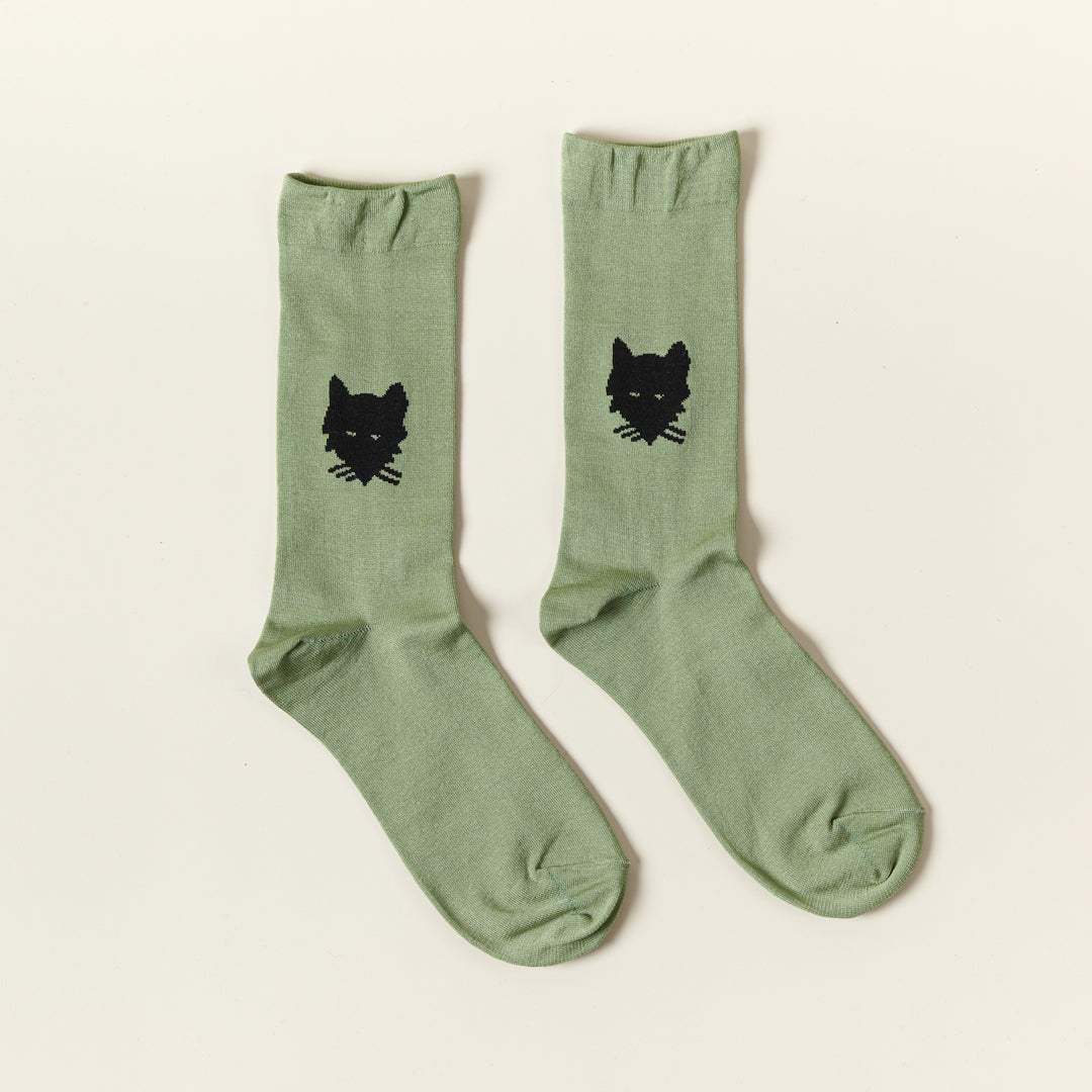 Socks - Wolf Olive