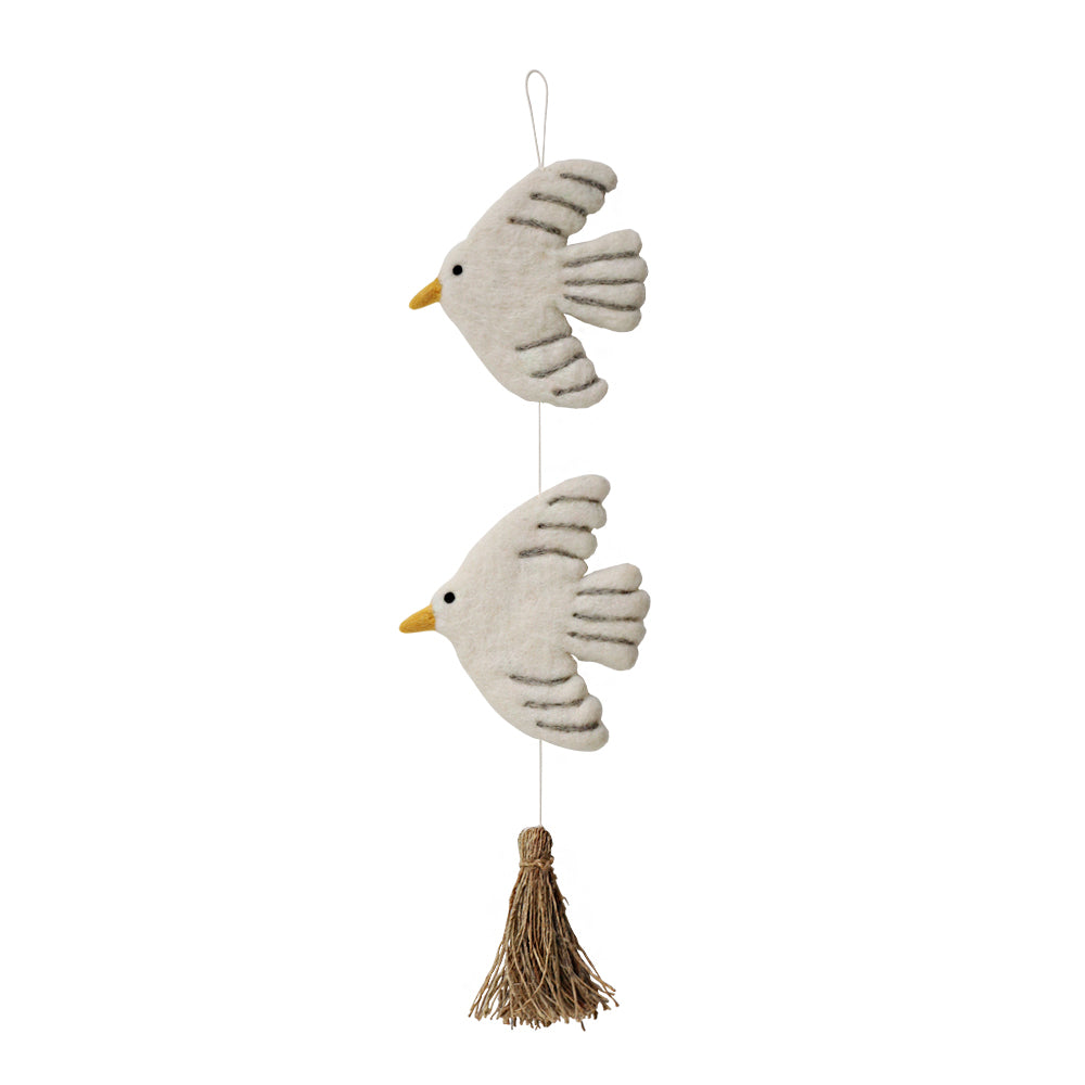 Tassel Birds Wall Hanging