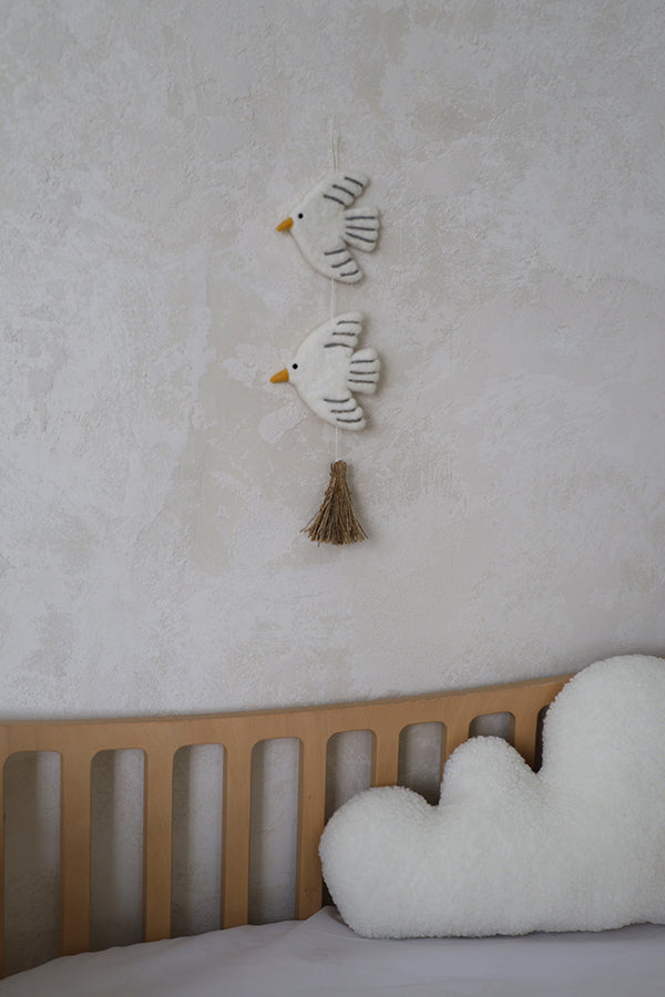 Tassel Birds Wall Hanging