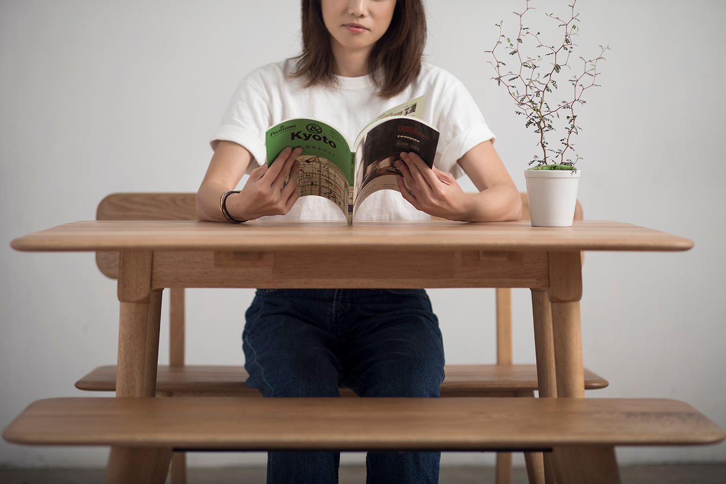 [Display Sale 30% off] Retro Folding Table Oak