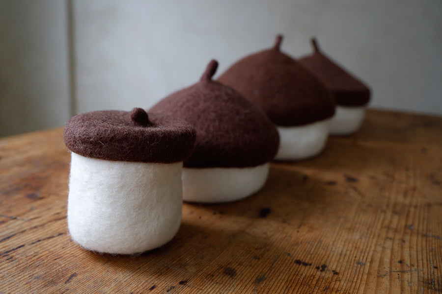 Felt Acorn Basket