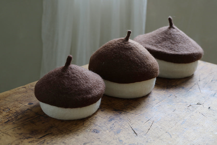 Felt Acorn Basket