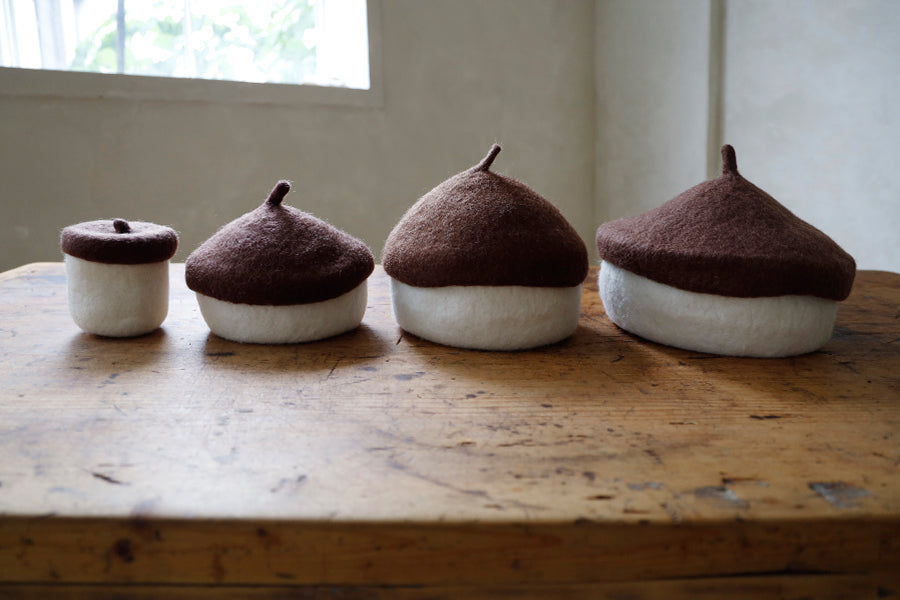 Felt Acorn Basket