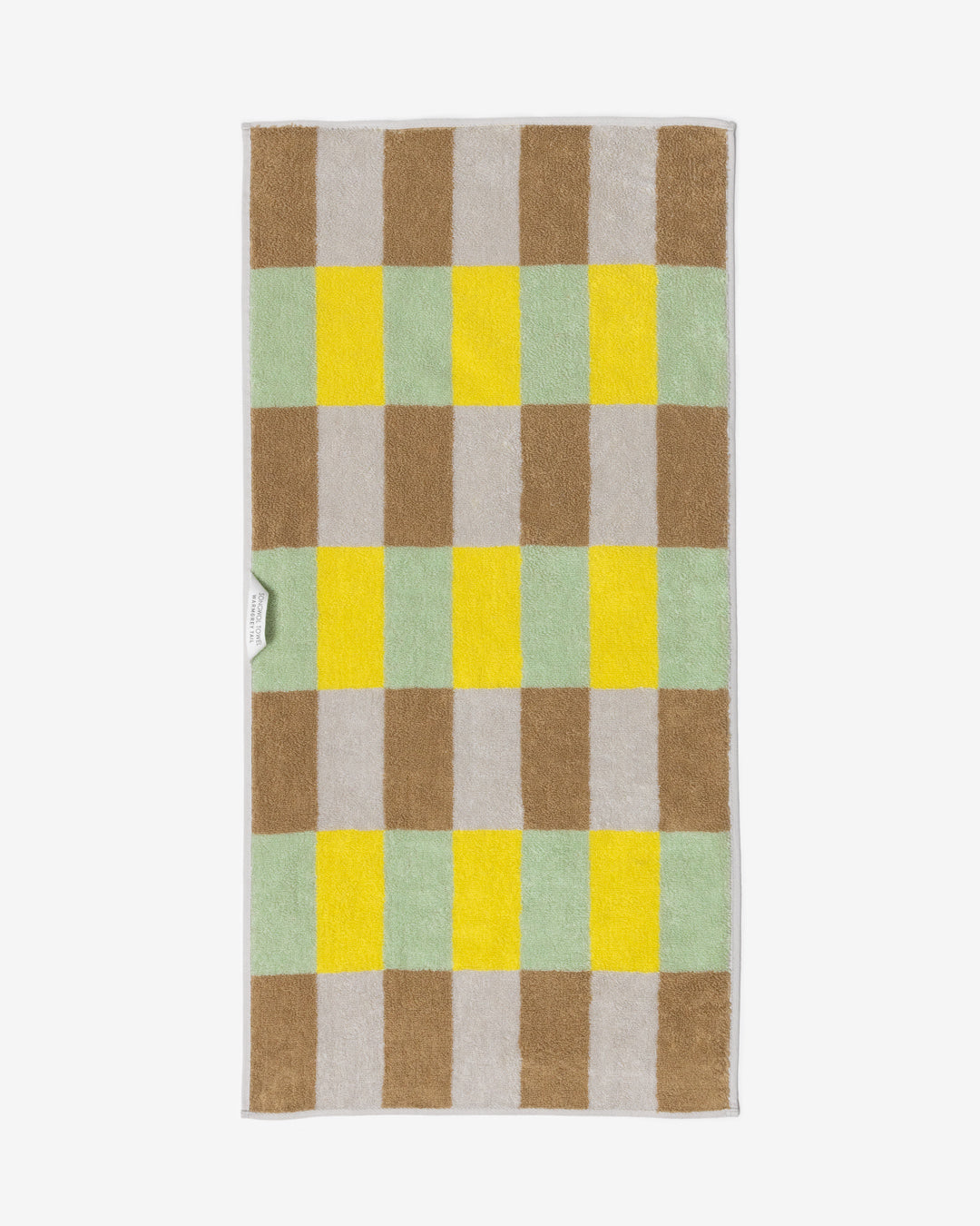 Check Towel - Sand Yellow