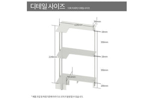 Frame Dressroom System 1200 Corner Rack (accept pre-order)