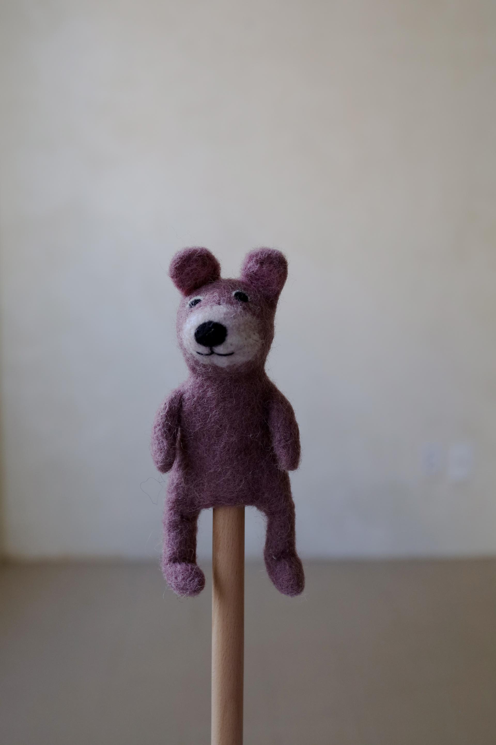 Felt Finger Puppet - Bear