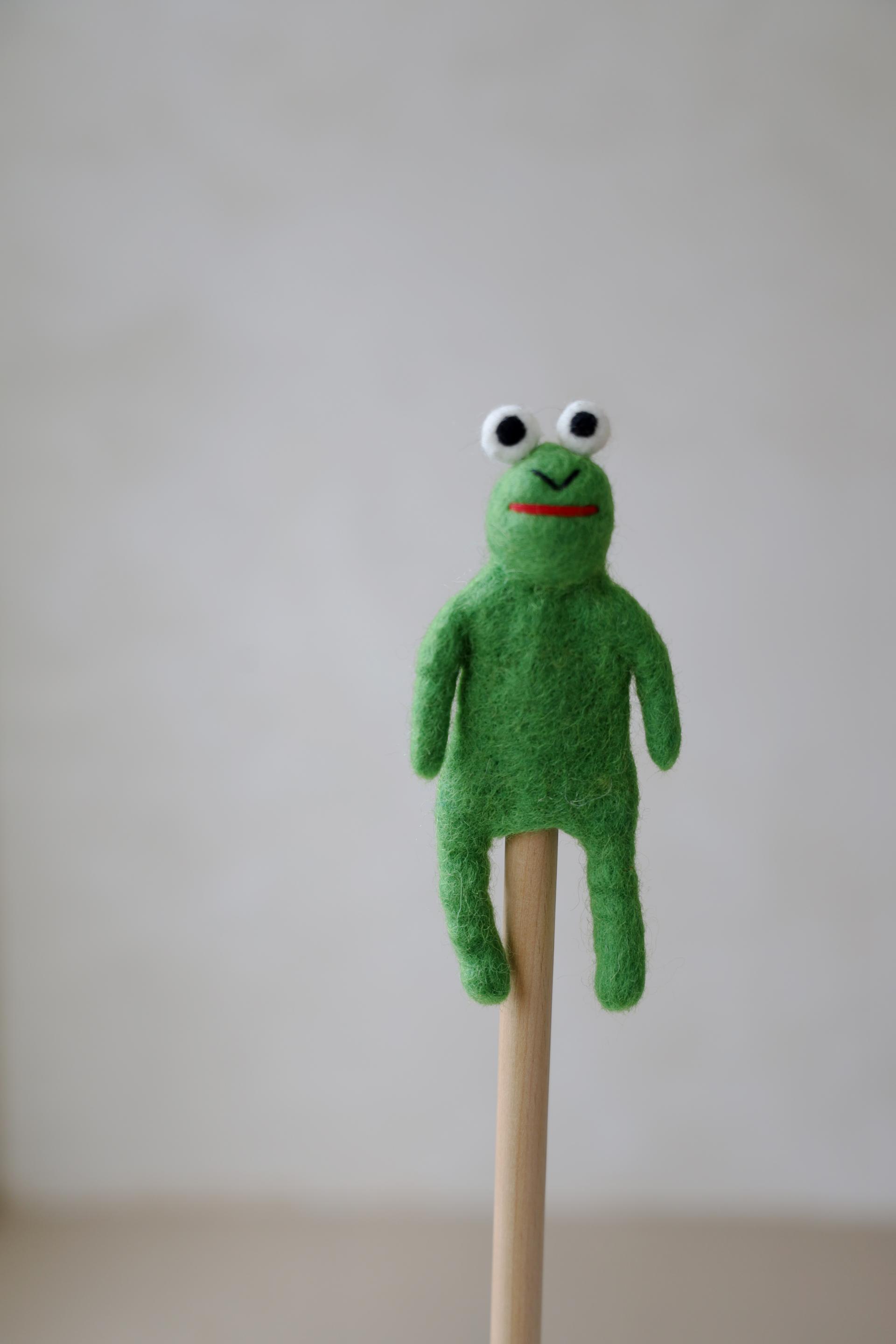 Felt Finger Puppet - Frog