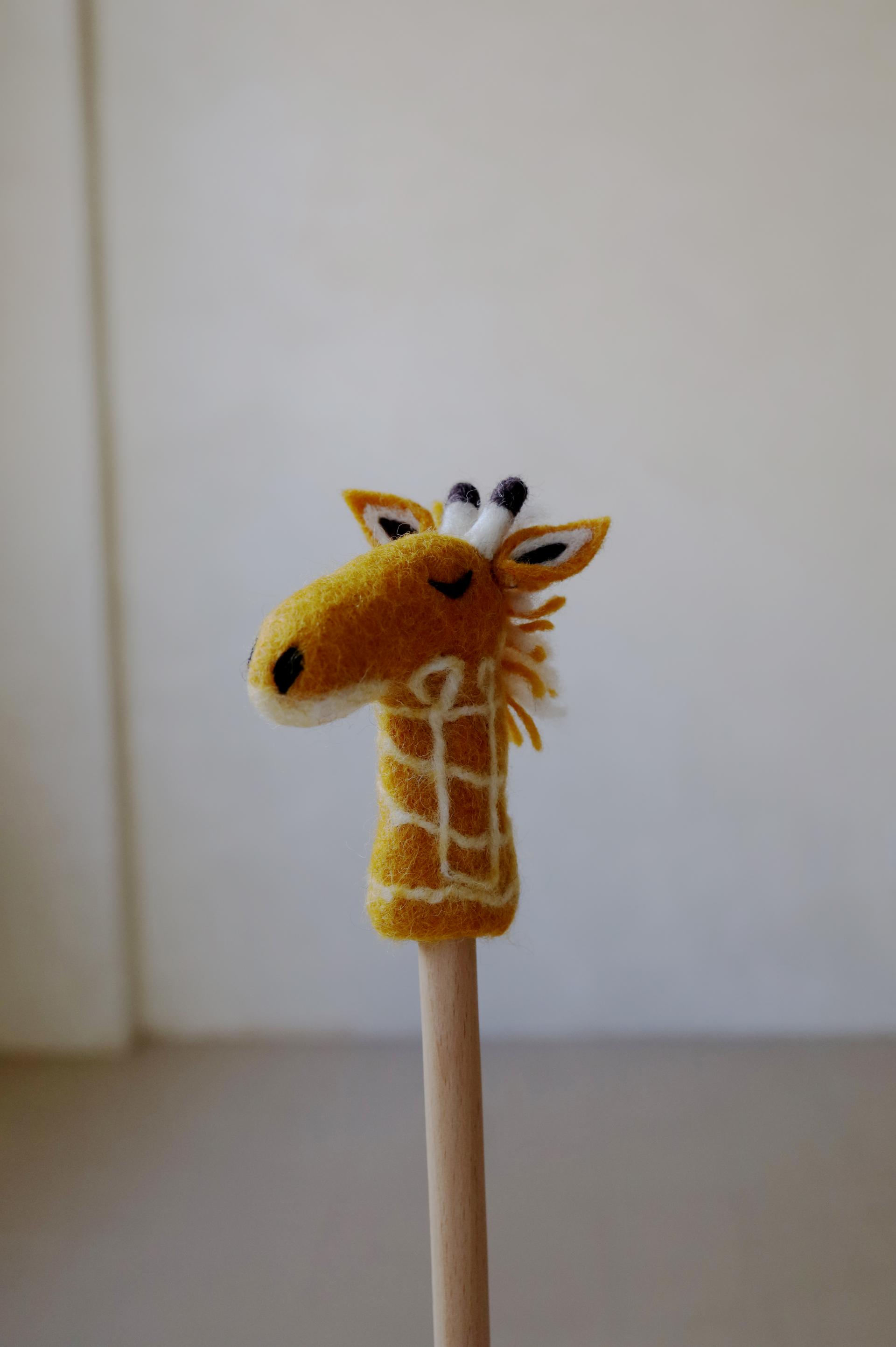 Felt Finger Puppet - Giraffe