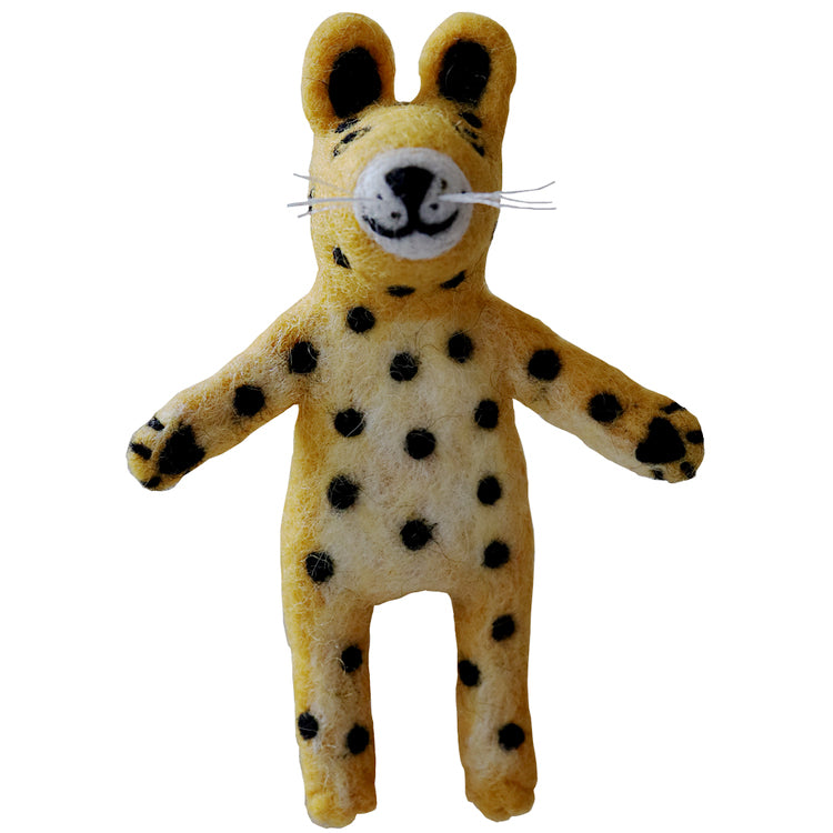 Felt Finger Puppet - Leopard